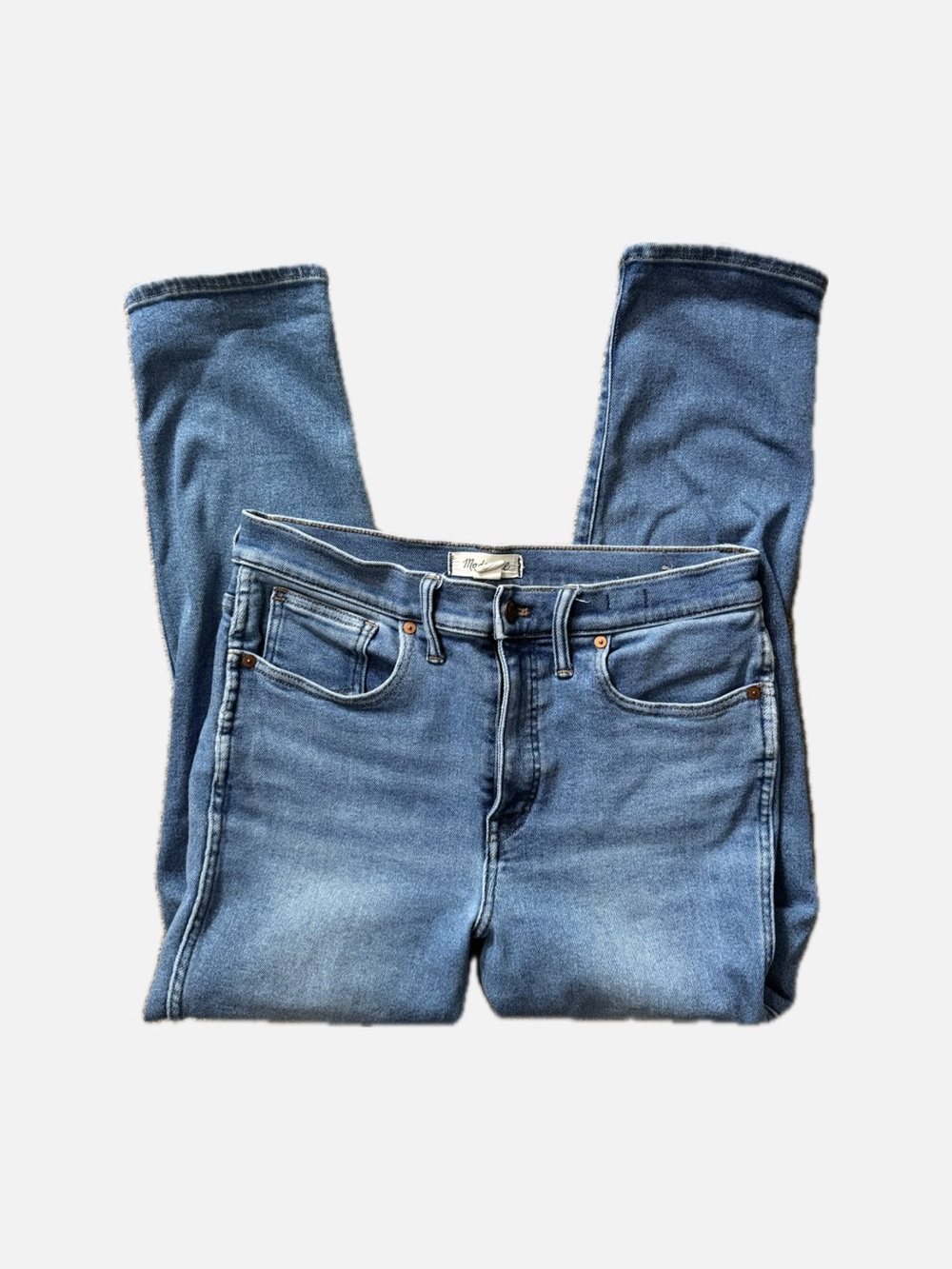 Madewell Light Blue High-Rise Stovepipe Jeans